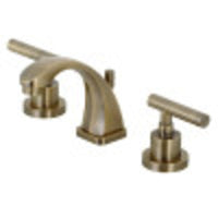 Thumbnail for Kingston Brass KS4943CML Manhattan 8 in. Widespread Bathroom Faucet, Antique Brass - BNGBath