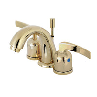 Thumbnail for Kingston Brass KB8912EFL Centurion Widespread Bathroom Faucet, Polished Brass - BNGBath