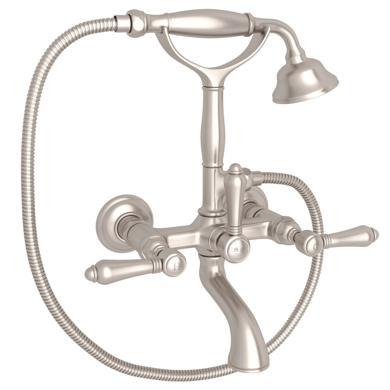 ROHL Exposed Wall Mount Tub Filler with Handshower - BNGBath