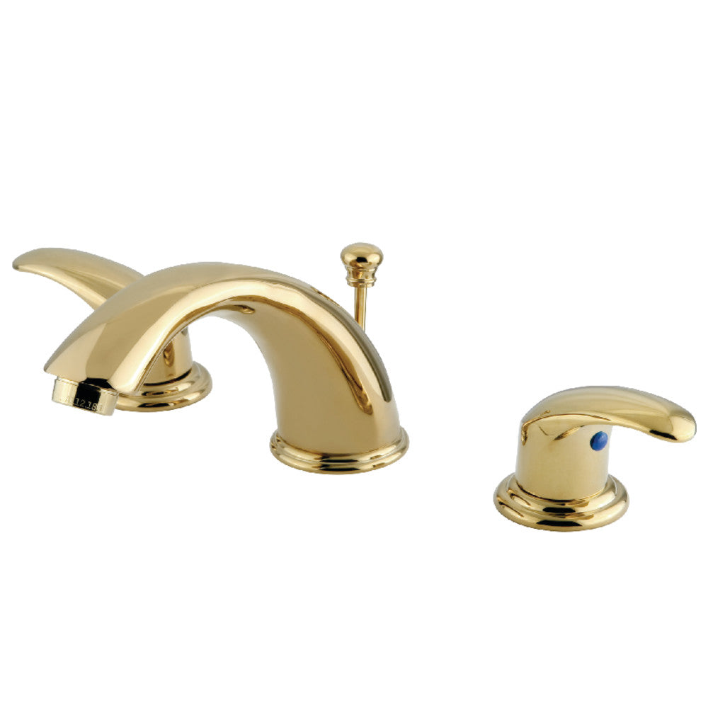 Kingston Brass KB962LL Widespread Bathroom Faucet, Polished Brass - BNGBath