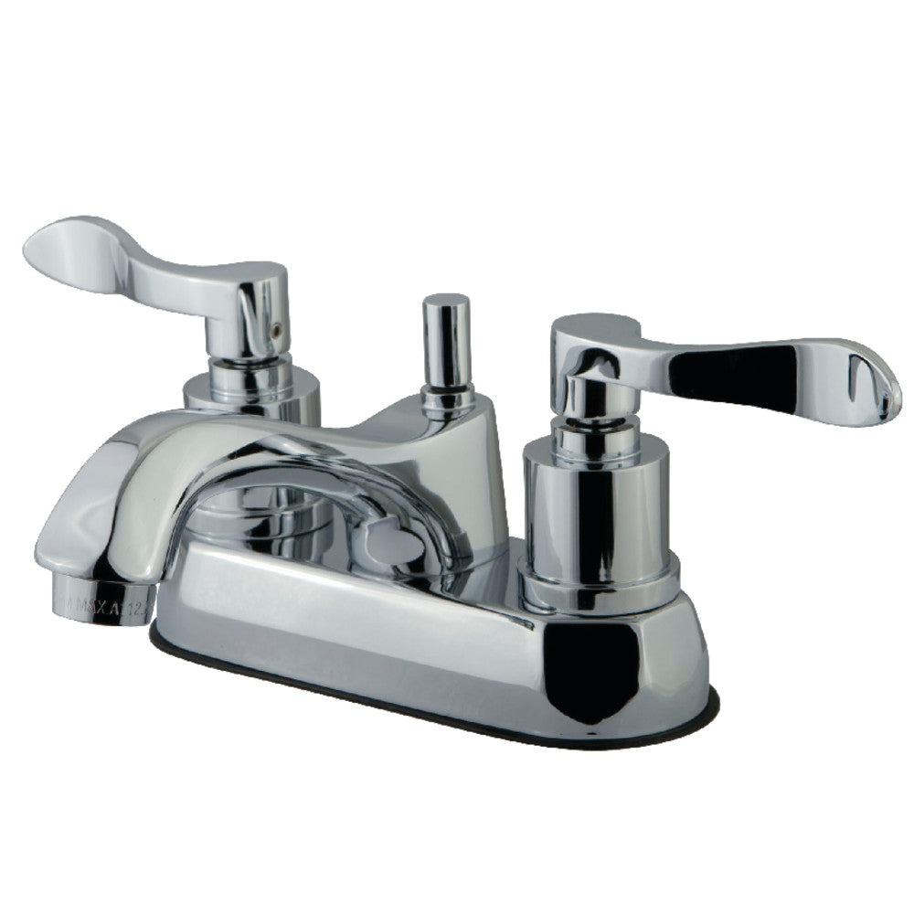 Kingston Brass KS4261DFL 4 in. Centerset Bathroom Faucet, Polished Chrome - BNGBath