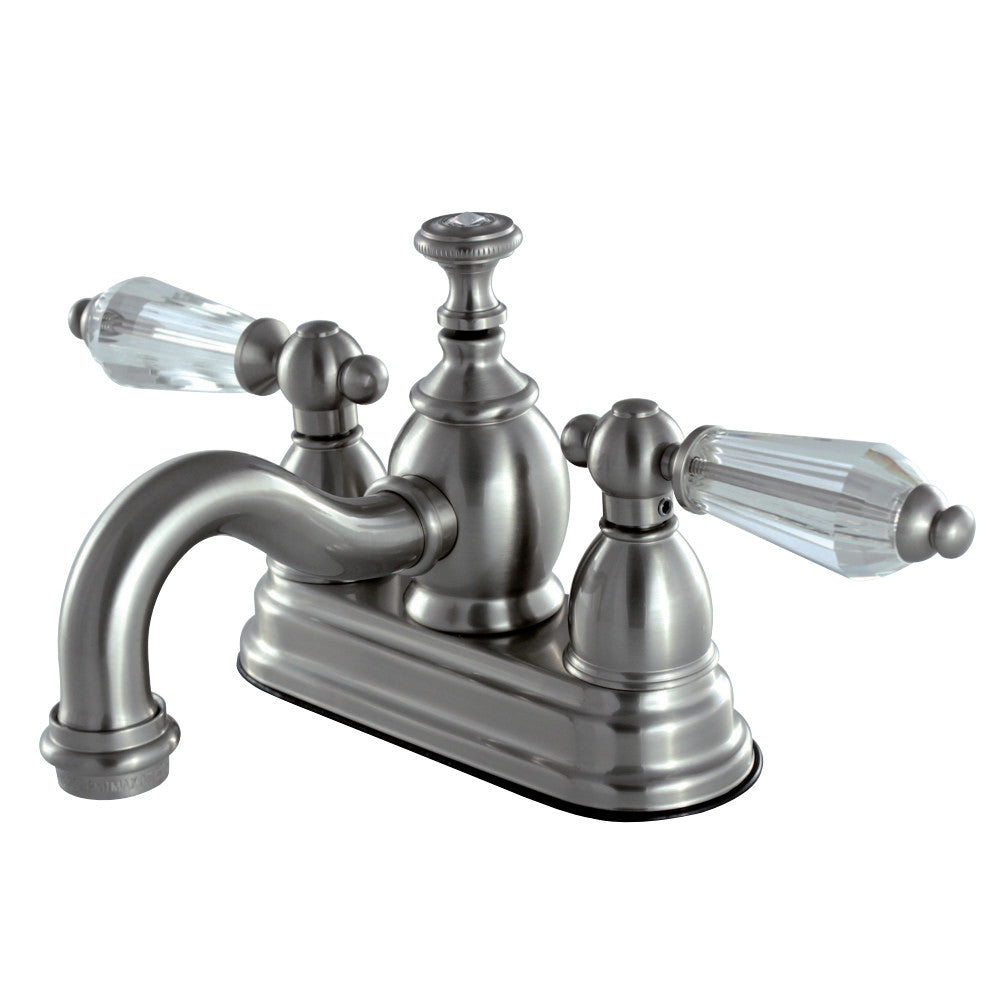 Kingston Brass KS7108WLL 4 in. Centerset Bathroom Faucet, Brushed Nickel - BNGBath