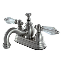 Thumbnail for Kingston Brass KS7108WLL 4 in. Centerset Bathroom Faucet, Brushed Nickel - BNGBath