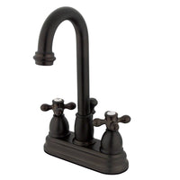 Thumbnail for Kingston Brass KB3615AX 4 in. Centerset Bathroom Faucet, Oil Rubbed Bronze - BNGBath