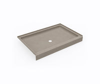 Thumbnail for SS-3248 32 x 48 Swanstone Alcove Shower Pan with Center Drain Limestone