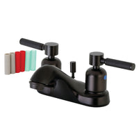 Thumbnail for Kingston Brass FB5625DKL 4 in. Centerset Bathroom Faucet, Oil Rubbed Bronze - BNGBath