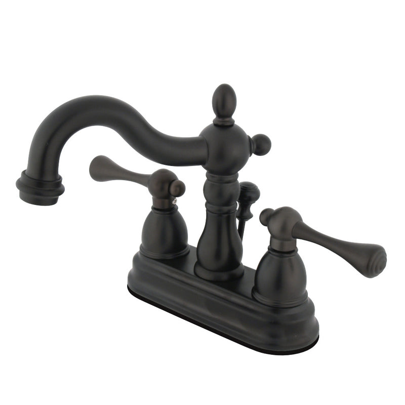 Kingston Brass KB1605BL 4 in. Centerset Bathroom Faucet, Oil Rubbed Bronze - BNGBath