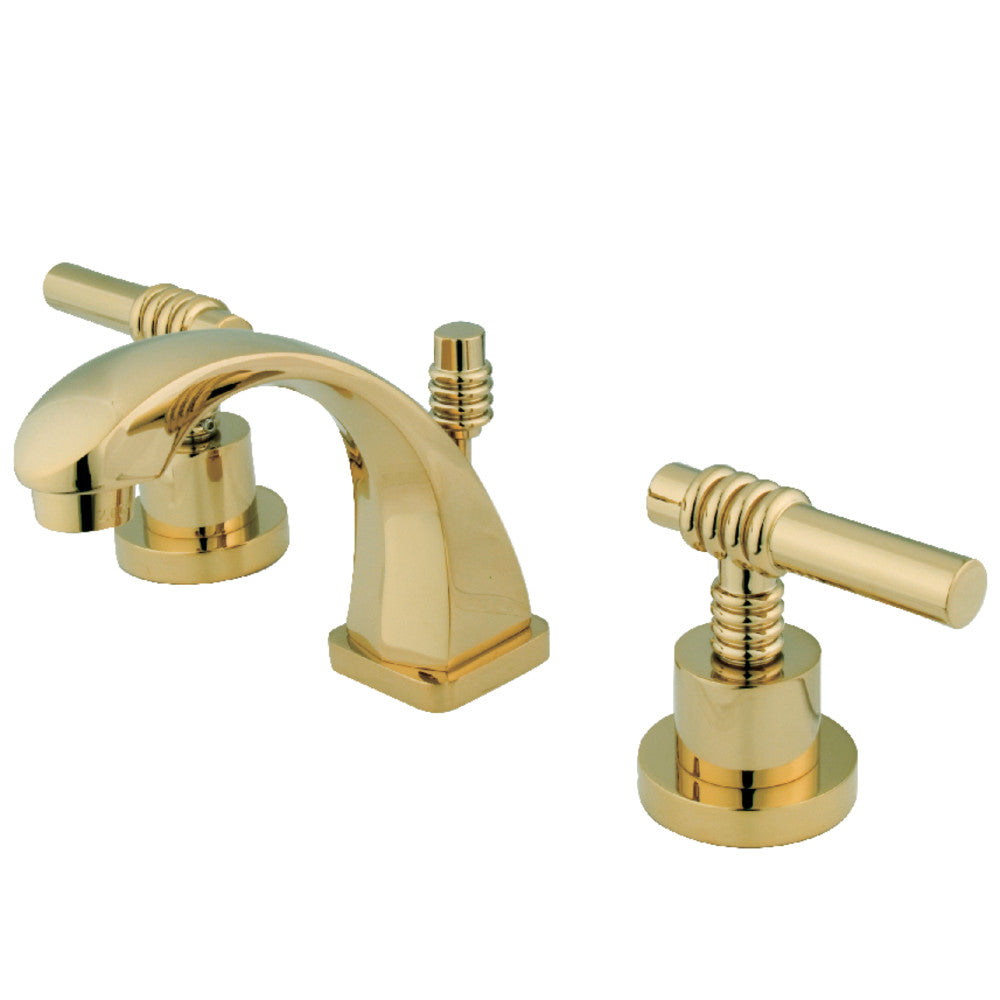 Kingston Brass KS4942ML Claremont Widespread Bathroom Faucet, Polished Brass - BNGBath