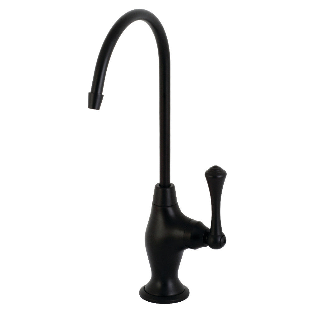 Kingston Brass KS3190BL Vintage Single Handle Water Filtration Faucet, Matte Black - BNGBath