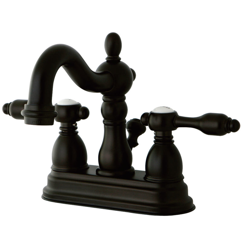 Kingston Brass KB1605TAL 4 in. Centerset Bathroom Faucet, Oil Rubbed Bronze - BNGBath