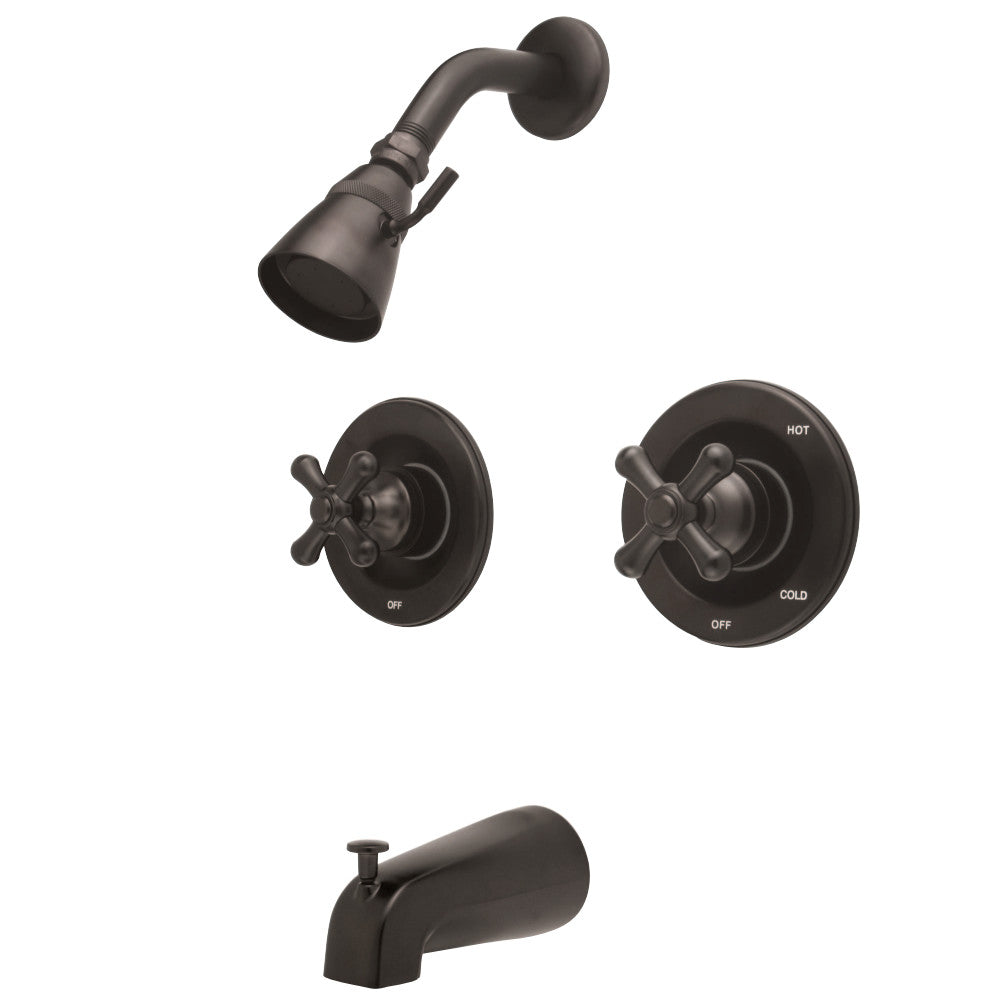 Kingston Brass GKB665AX Water Saving Vintage Tub & Shower Faucet with Pressure Balanced Valve, Oil Rubbed Bronze - BNGBath