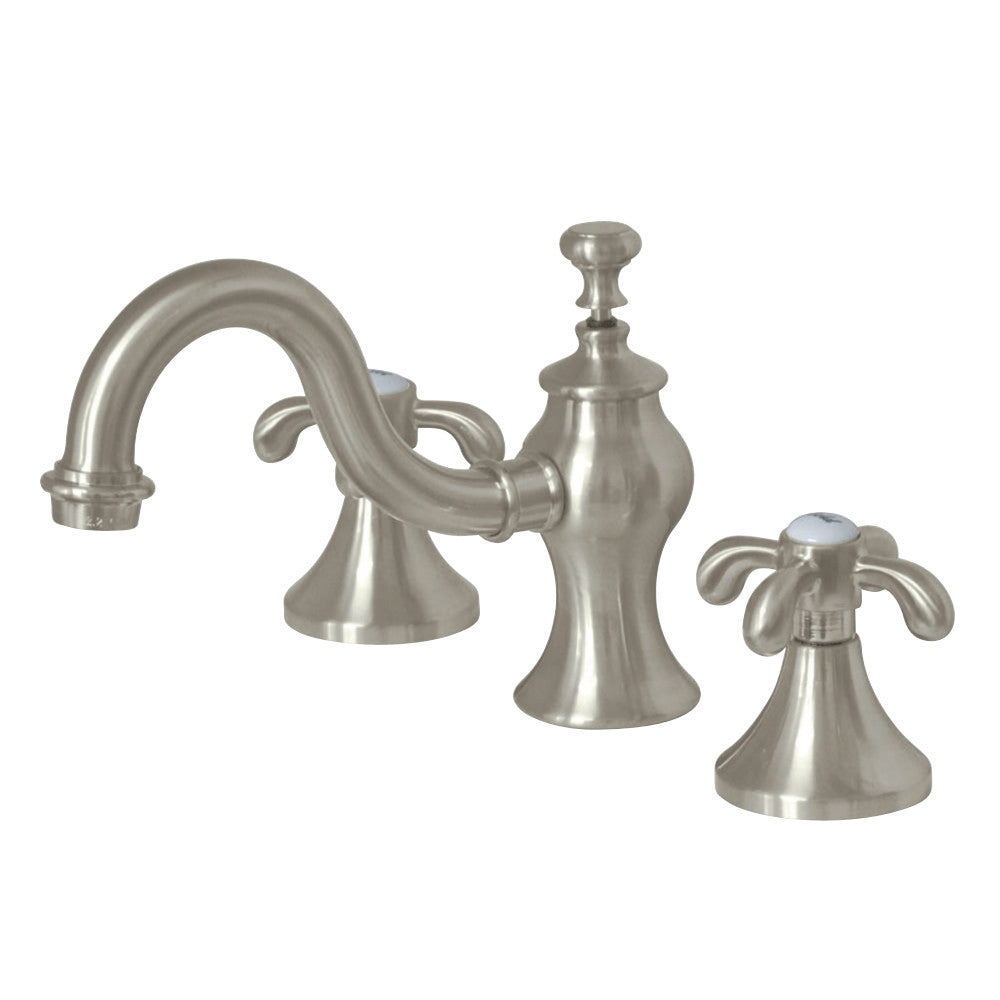 Kingston Brass KC7168TX 8 in. Widespread Bathroom Faucet, Brushed Nickel - BNGBath