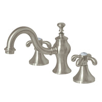 Thumbnail for Kingston Brass KC7168TX 8 in. Widespread Bathroom Faucet, Brushed Nickel - BNGBath