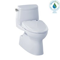 Thumbnail for TOTO WASHLET+  Carlyle II 1G One-Piece Elongated 1.0 GPF Toilet and WASHLET S350e Bidet Seat,  - MW614584CUFG#01 - BNGBath