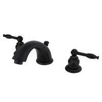 Thumbnail for Kingston Brass KB965KL Widespread Bathroom Faucet, Oil Rubbed Bronze - BNGBath