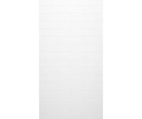 Thumbnail for MSMK-8438-1 38 x 84 Swanstone Modern Subway Tile Glue up Bathtub and Shower Single Wall Panel  - BNGBath