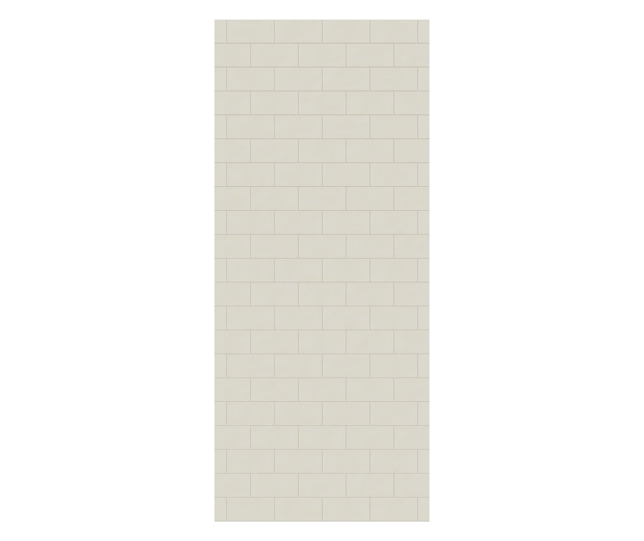 MTMK-8438-1 38 x 84 Swanstone Metro Subway Tile Glue up Bathtub and Shower Single Wall Panel  - BNGBath