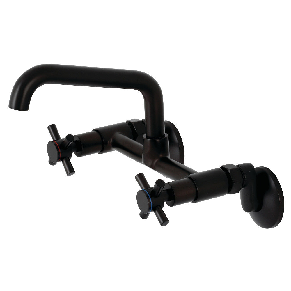 Kingston Brass KS423ORB Concord Two-Handle Wall-Mount Kitchen Faucet, Oil Rubbed Bronze - BNGBath