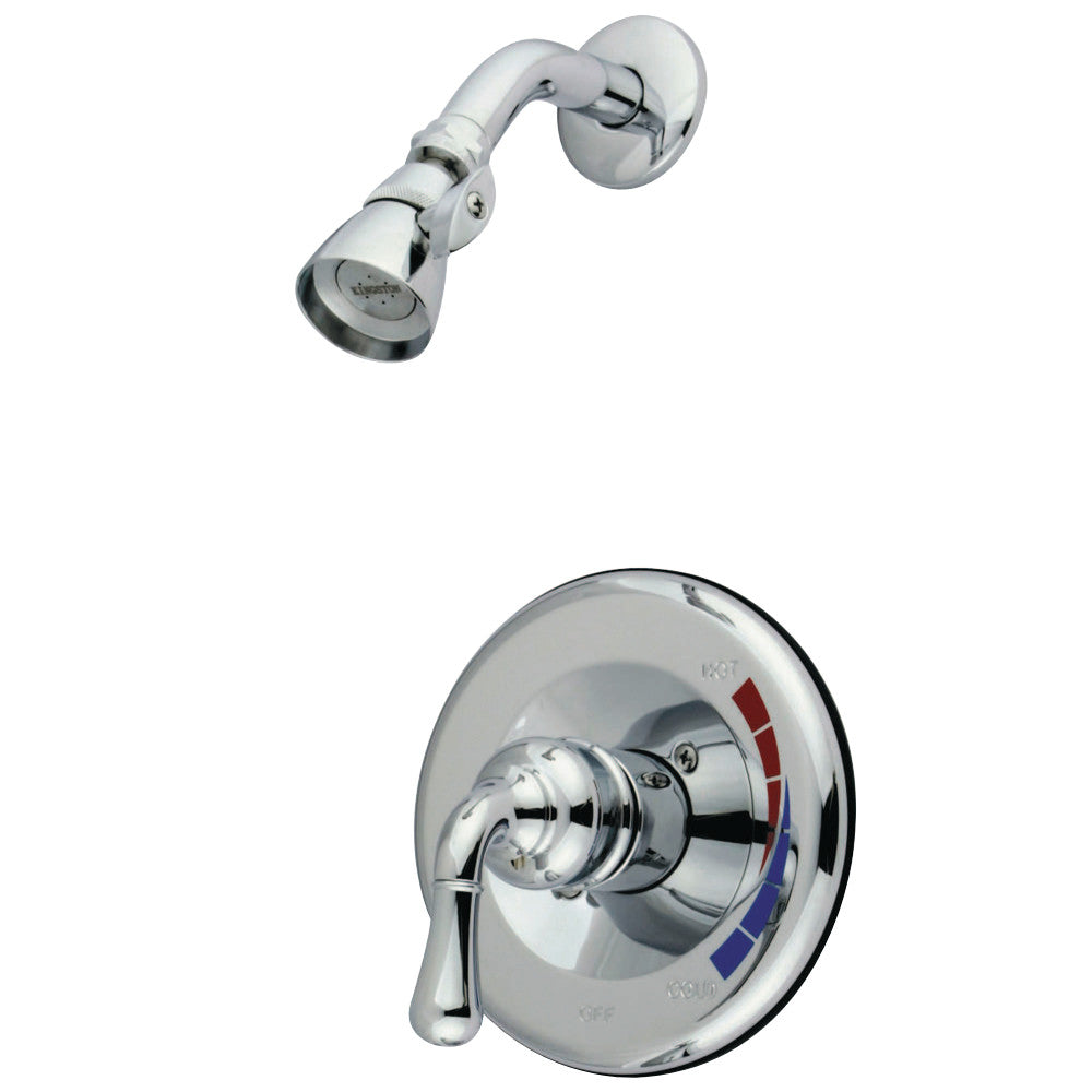 Kingston Brass GKB631SO Water Saving Magellan Shower Combination with 1.5GPM Water Savings Showerhead, Polished Chrome - BNGBath