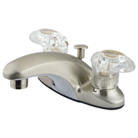 Thumbnail for Kingston Brass KB6158 4 in. Centerset Bathroom Faucet, Brushed Nickel - BNGBath