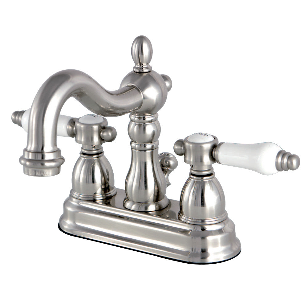 Kingston Brass KS1608BPL 4 in. Centerset Bathroom Faucet, Brushed Nickel - BNGBath