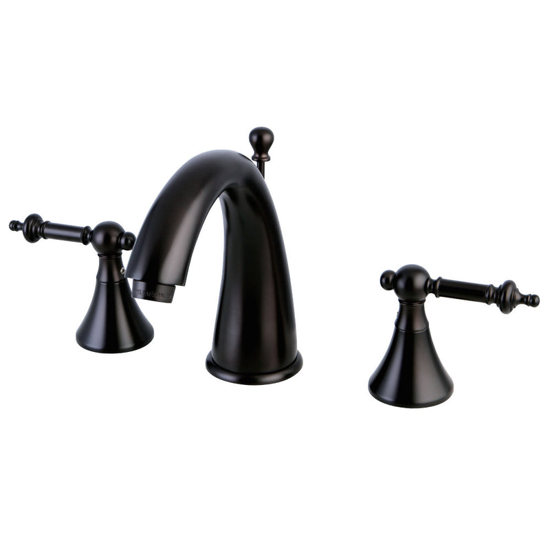 Kingston Brass KS2975TL 8 in. Widespread Bathroom Faucet, Oil Rubbed Bronze - BNGBath