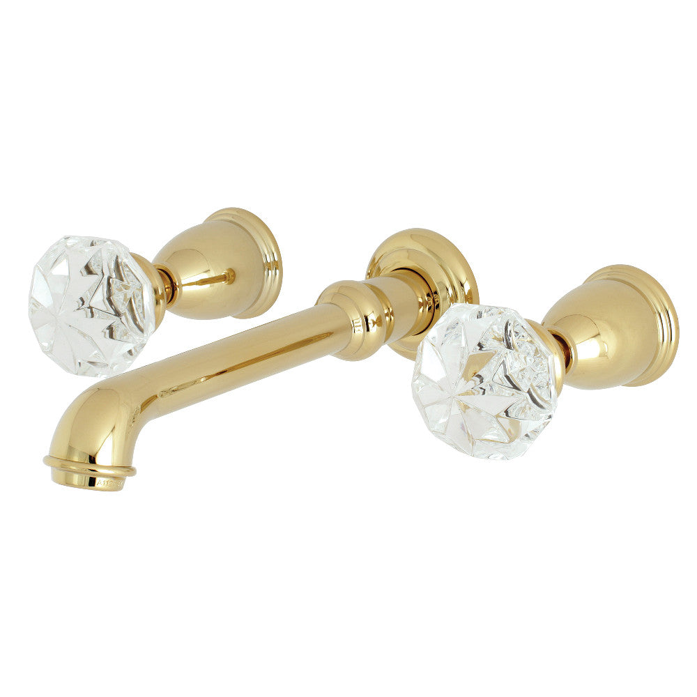 Kingston Brass KS7122KWL 8-Inch Center Wall Mount Bathroom Faucet, Polished Brass - BNGBath