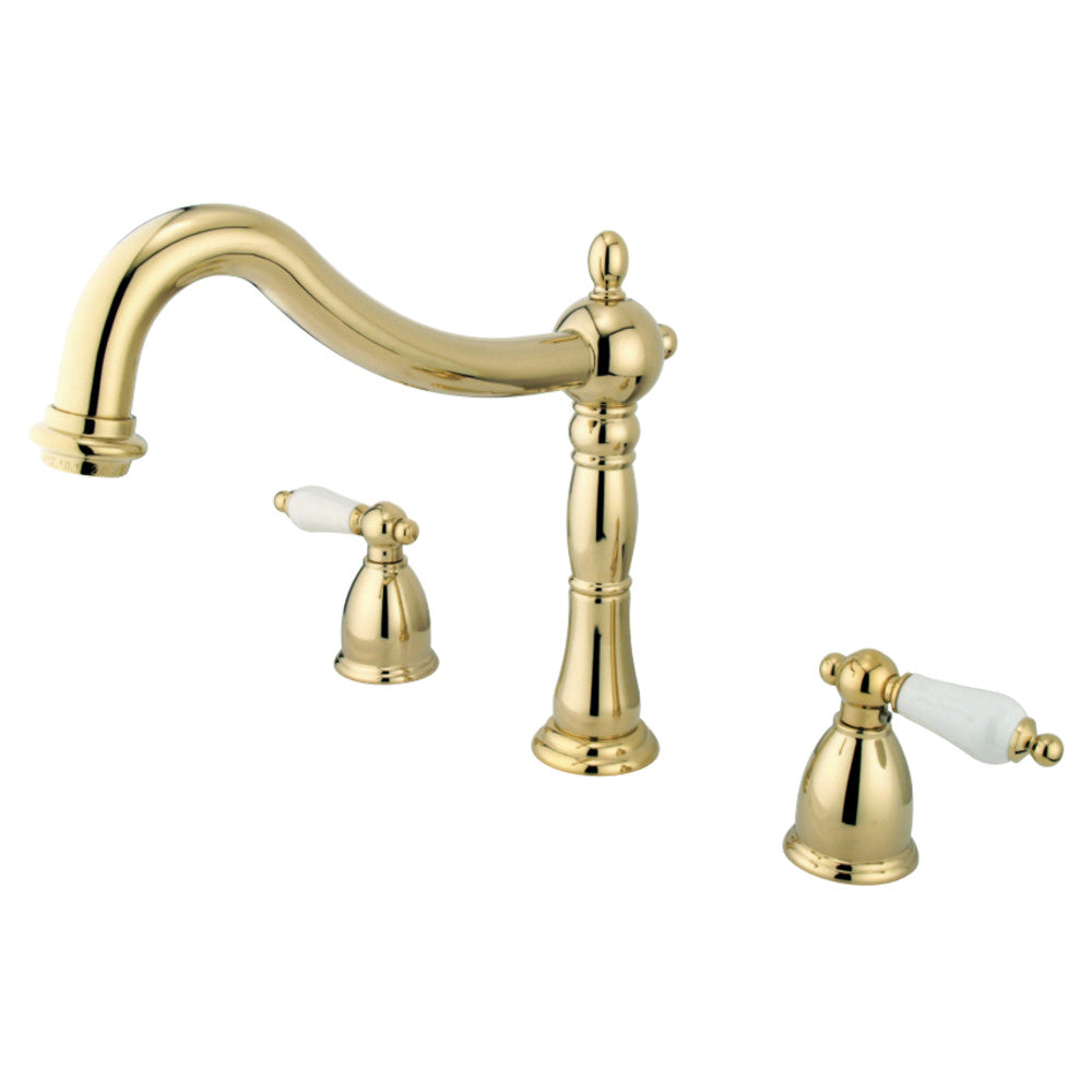 Kingston Brass KS1342PL Heritage Roman Tub Faucet, Polished Brass - BNGBath