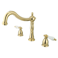Thumbnail for Kingston Brass KS1342PL Heritage Roman Tub Faucet, Polished Brass - BNGBath