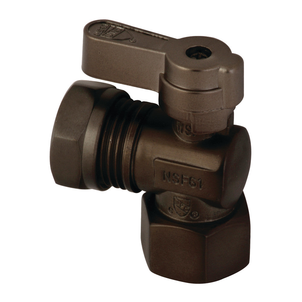 Kingston Brass KF4410ORB 1/2" FIP X 1/2" or 7/16" OD Slip Joint Angle Stop Valve, Oil Rubbed Bronze - BNGBath