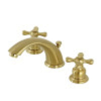 Thumbnail for Kingston Brass KB967AXSB Victorian Widespread Bathroom Faucet, Brushed Brass - BNGBath