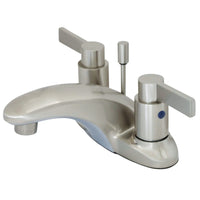 Thumbnail for Kingston Brass KB8628NDL 4 in. Centerset Bathroom Faucet, Brushed Nickel - BNGBath