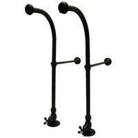 Thumbnail for Kingston Brass CC455MX Rigid Freestand Supplies with Stops, Oil Rubbed Bronze - BNGBath