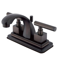Thumbnail for Kingston Brass KS4645CQL 4 in. Centerset Bathroom Faucet, Oil Rubbed Bronze - BNGBath