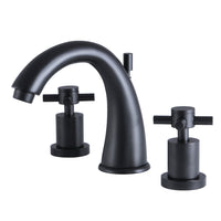 Thumbnail for Kingston Brass KS2960DX 8 in. Widespread Bathroom Faucet, Matte Black - BNGBath