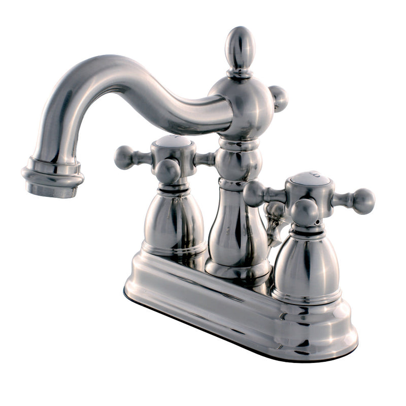 Kingston Brass KB1608BX 4 in. Centerset Bathroom Faucet, Brushed Nickel - BNGBath