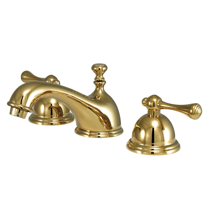 Kingston Brass KS3962BL 8 in. Widespread Bathroom Faucet, Polished Brass - BNGBath