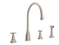 Thumbnail for Perrin & Rowe Georgian Era 4-Hole C-Spout Kitchen Faucet with Sidespray - BNGBath