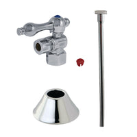 Thumbnail for Kingston Brass CC43101TKF20 Traditional Plumbing Toilet Trim Kit, Polished Chrome - BNGBath