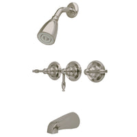 Thumbnail for Kingston Brass KB238KL Magellan Tub & Shower Faucet, Brushed Nickel - BNGBath