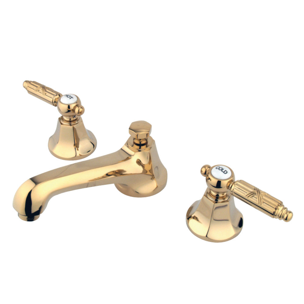 Kingston Brass KS4462GL 8 in. Widespread Bathroom Faucet, Polished Brass - BNGBath