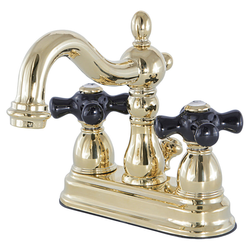 Kingston Brass KB1602PKX 4 in. Centerset Bathroom Faucet, Polished Brass - BNGBath