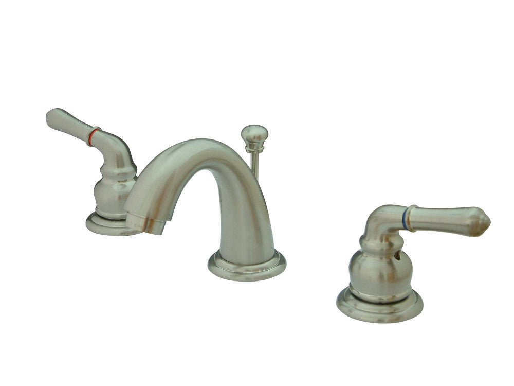 Kingston Brass KB918 Magellan Widespread Bathroom Faucet, Brushed Nickel - BNGBath