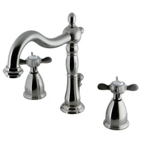 Thumbnail for Kingston Brass KB1978BEX Essex Widespread Bathroom Faucet with Plastic Pop-Up, Brushed Nickel - BNGBath