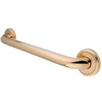 Thumbnail for Kingston Brass DR814162 Laurel 16-Inch Decorative 1-1/4-Inch OD Grab Bar, Polished Brass - BNGBath