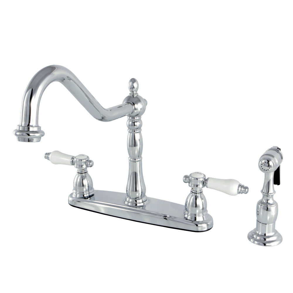 Kingston Brass KB1751BPLBS Bel-Air Centerset Kitchen Faucet, Polished Chrome - BNGBath