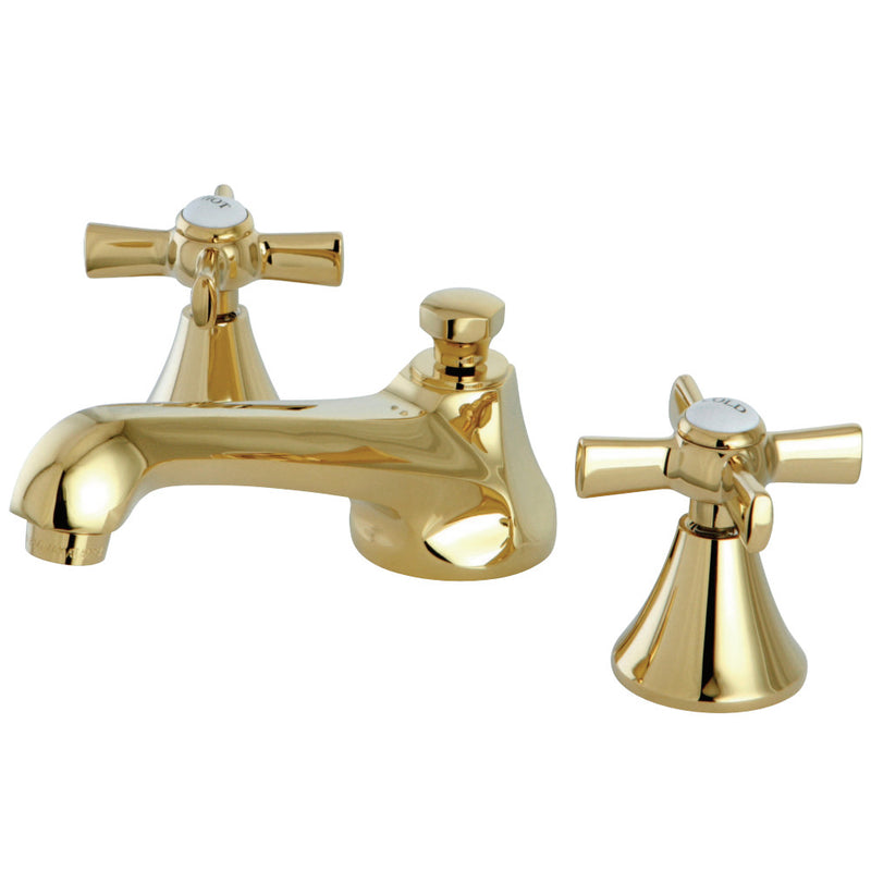 Kingston Brass KS4472ZX 8 in. Widespread Bathroom Faucet, Polished Brass - BNGBath
