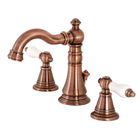 Thumbnail for Fauceture FSC197PLAC English Classic Widespread Bathroom Faucet, Antique Copper - BNGBath
