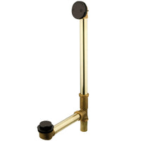 Thumbnail for Kingston Brass DTT2185 18 in. Tub Waste and Overflow with Tip Toe Drain, Oil Rubbed Bronze - BNGBath
