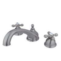 Thumbnail for Kingston Brass KS3358AX Vintage Roman Tub Faucet, Brushed Nickel - BNGBath